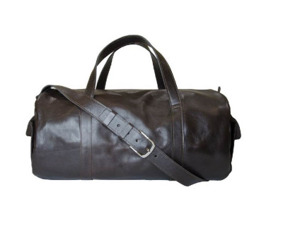 М'яка шкіряна Дорожня сумка, колір кави 760620 Grande Pelle