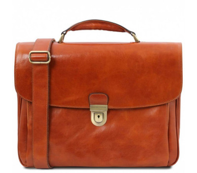 TL142067 Alessandria - кожаный мужской портфель мультифункциональный, цвет: Мед