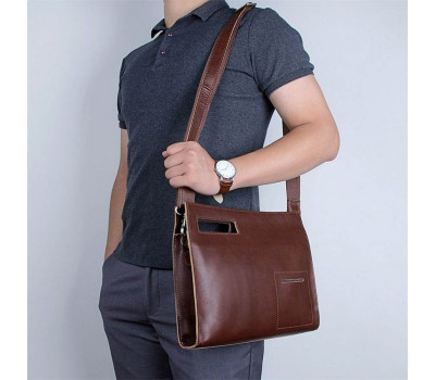 Шкіряна сумка-папка, портфоліо, органайзер, месенджер малий розмір John McDee A0011XS