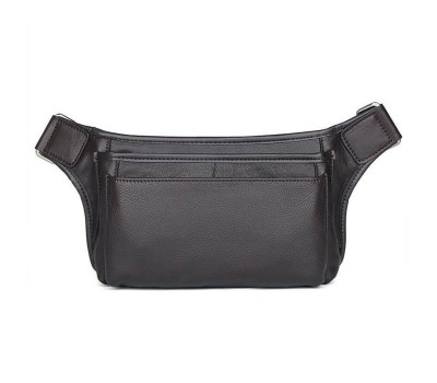 Напоясная сумка коричневая из натуральной телячьей кожи 3016Q