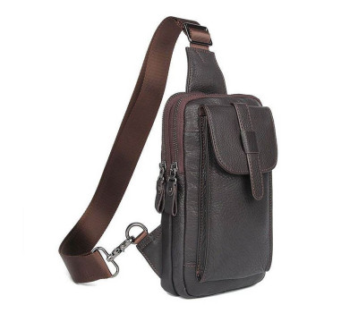 Чоловік вінтажний міні-рюкзак на одне плече JD4017С з натуральної шкіри