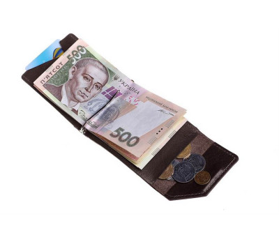 Затиск для грошей Soldi, глянець, шоколад GP