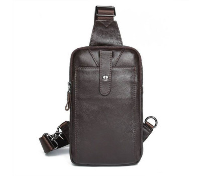 Чоловік міні-рюкзак на одне плече JD4018С зі шкіри флотар