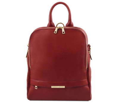 TL141376 Червоний TL Bag - жіночий шкіряний рюкзак м'який від Tuscany