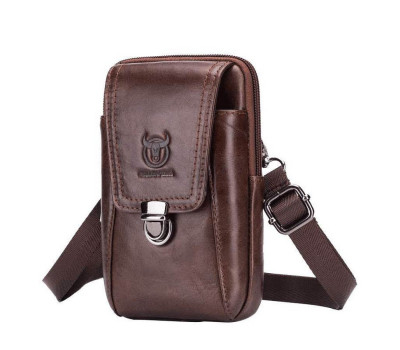 Мужская напоясная сумка с дополнительным ремешком на плечо T0072 BULL 