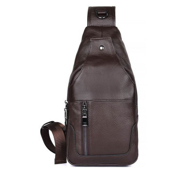 Чоловік шкіряний слінг рюкзак на одне плече JD4004C John McDee