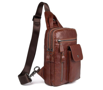 Чоловіча шкіряна сумка через плече John McDee 4006B