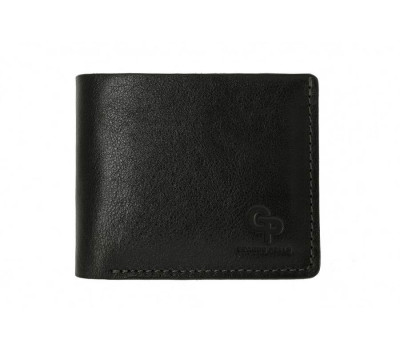 Портмоне Чоловіче на магніті 505610 GP від італійського бренду Grande Pelle, чорного кольору