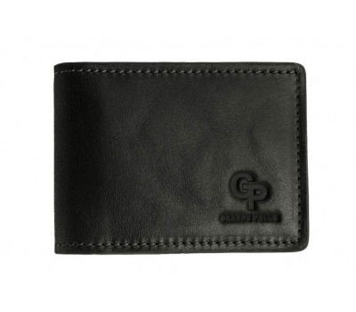 Зажим Grande pelle 107610 глянцева шкіра чорний