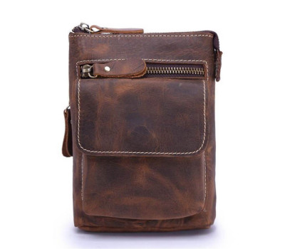 Шкіряна чоловіча сумка через плече або на пояс Bexhill bx001