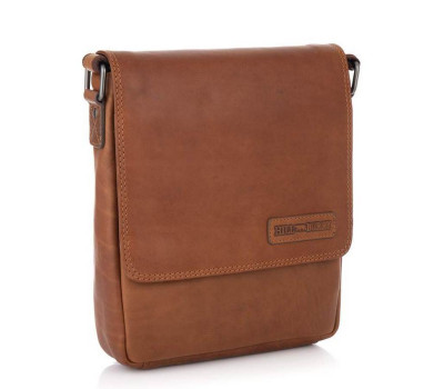 Элегантная кожаная сумка, цвет черный, HILL BURRY