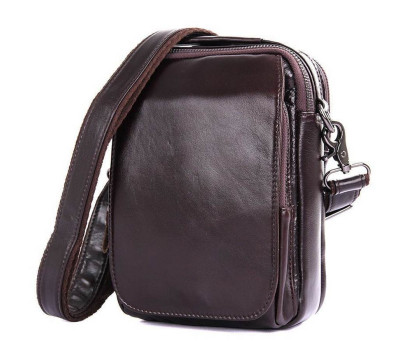 Маленька чоловіча сумочка JD1012Q John McDee з натуральної телячої шкіри