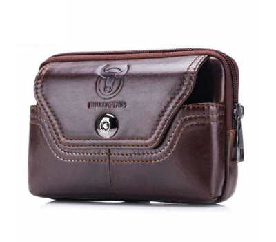 Мужской кожаный клатч на ремень BULL T1367