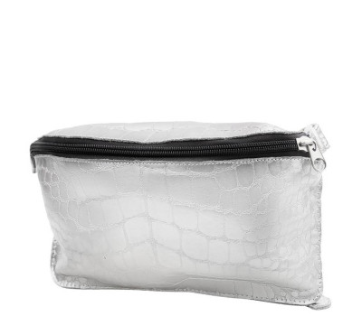 Жіноча дизайнерська шкіряна сумка поясна GALA GURIANOFF GG3012-silver