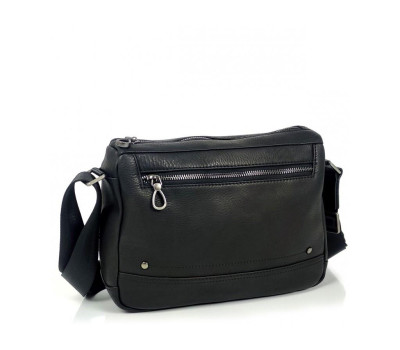 Чоловічий чорний горизонтальний месенджер Tiding Bag S-JMD10-2058A