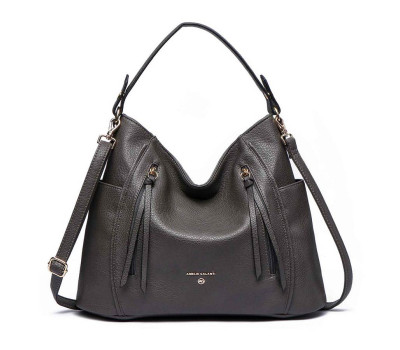 Жіноча сумка шкірзамінника AMELIE GALANTI A991765-Dgrey