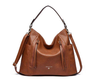 Жіноча сумка шкірзамінника AMELIE GALANTI A991765-brown