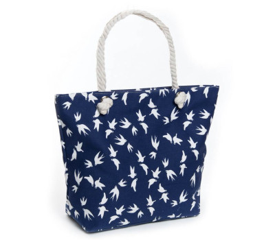 Сумка жіноча Пляжна текстиль podium 5011-12 blue Ластівка Podium