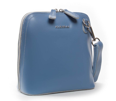 Сумка жіноча класична шкіра ALEX RAI 32-8803 l-blue Podium