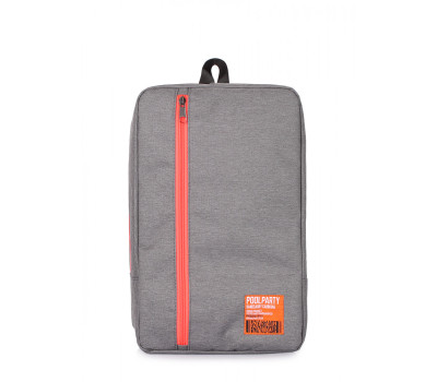 Рюкзак для ручної поклажі POOLPARTY Lowcost 40х25х20см Ryanair / Wizz Air / МАУ сірий (lowcost-grey)