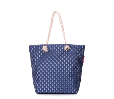 Літня сумка POOLPARTY Anchor з якорями (anchor-darkblue)