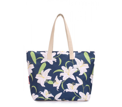 Літня сумка POOLPARTY Flora з ліліями (flora-lily)