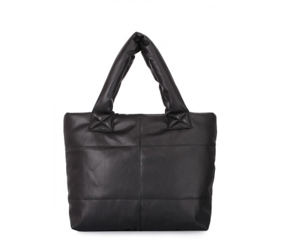 Стьобана сумка POOLPARTY Fluffy зі штучної шкіри (fluffy-pu-black)