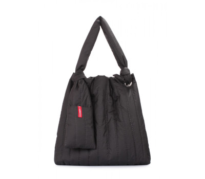 Стьобана сумка POOLPARTY Zefir на плече чорна (zefir-black-new)