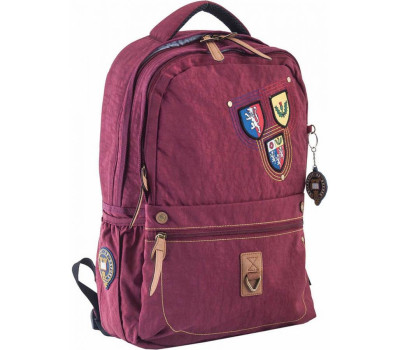 Рюкзак подростковый YES  OX 194, бордовый, 28.5*44.5*13.5