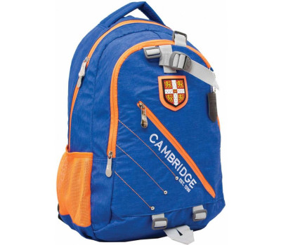 Рюкзак подростковый YES  CA058 "Cambridge", голубой, 29*13.5*46см