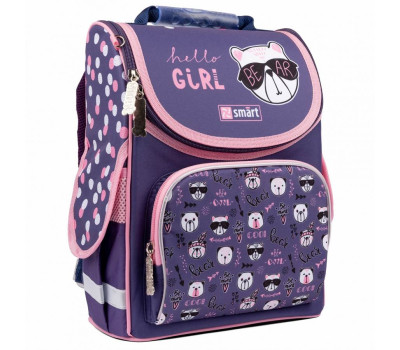 Рюкзак шкільний каркасний  Smart PG-11 Hello, girl!