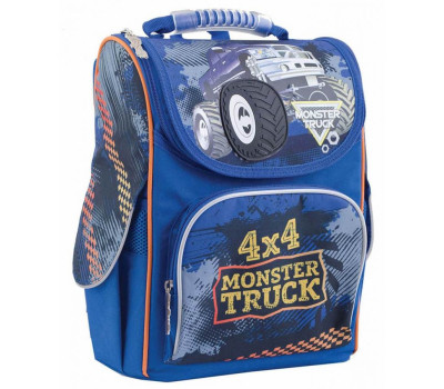 Рюкзак шкільний каркасний 1 Вересня H-11 Monster Truck, 34*26*14