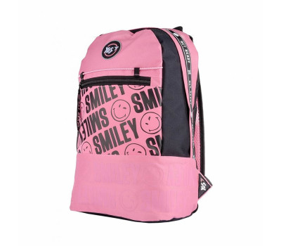 Рюкзак молодежный YES T-101  "Private. Smiley" лиловый/черный
