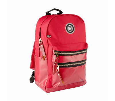 Рюкзак молодіжний YES T-100  "Double" бордовий