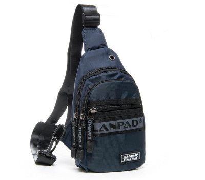Сумка Чоловіча на плече нейлон Lanpad 82009 blue
