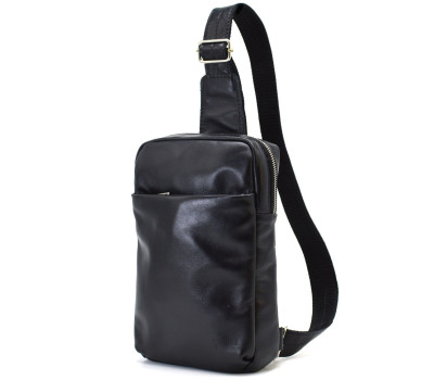 Шкіряний чоловічий слінг, косуха, рюкзак на одне плече GA-0205-3md TARWA