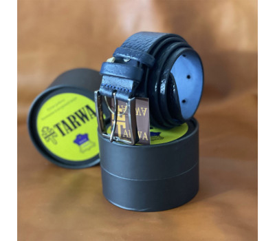 Синій ремінець шкіряний флотар TARWA A14062-13 ширина 40мм