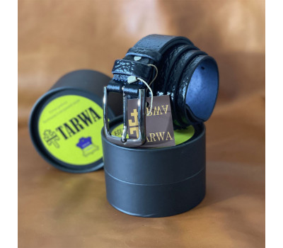 Синий кожаный ремень флотар TARWA A13562-27 ширина 35мм