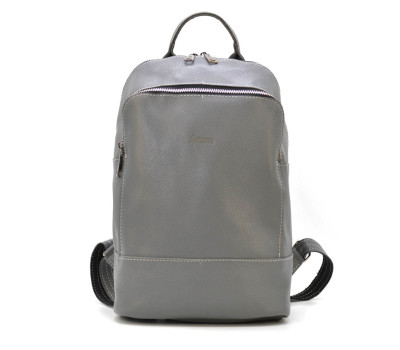 Жіночий шкіряний сірий рюкзак TARWA FJ-2008-3md
