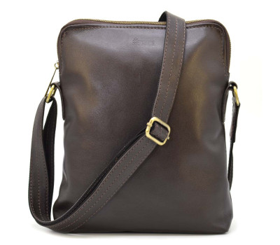 Кожаная мужская сумка через плечо коричневая GC-1048-3md TARWA