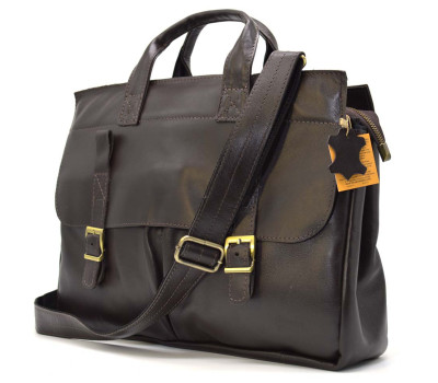 Мужская кожаная сумка с отделом для ноутбука GC-7107-3md TARWA