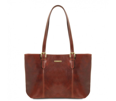 Жіноча сумка шоппер Annalisa шкіряна від Tuscany Leather TL141710