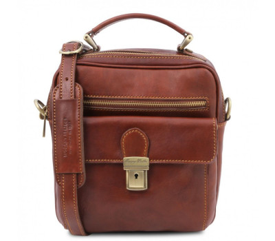 TL141978 Brian-Італійська чоловіча шкіряна сумка через плече з ручкою