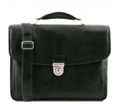 Шкіряний чоловічий портфель мультифункціональний Alessandria Tuscany TL142067