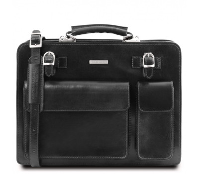 Чоловічий шкіряний портфель 2 Відділення Tuscany Leather Venezia TL141268