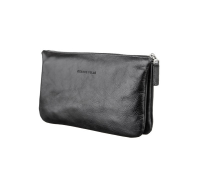 Барсетка чоловіча клатч, чорний Grande Pelle