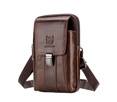 Напоясний сумка з ремінцем на плече T0073 BULL, коричнева