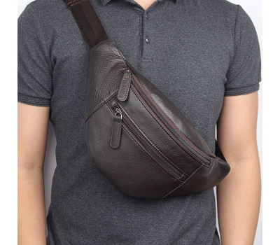 Сумка бананка поясна JD3024Q з натуральної шкіри