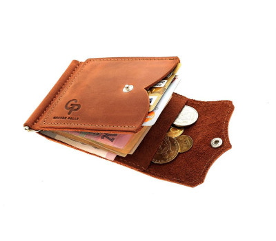 Затиск на кнопці, теракота Grande Pelle 110123