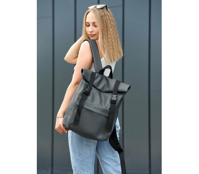 Рюкзак ролл Sambag унісекс RollTop Milton графітовий